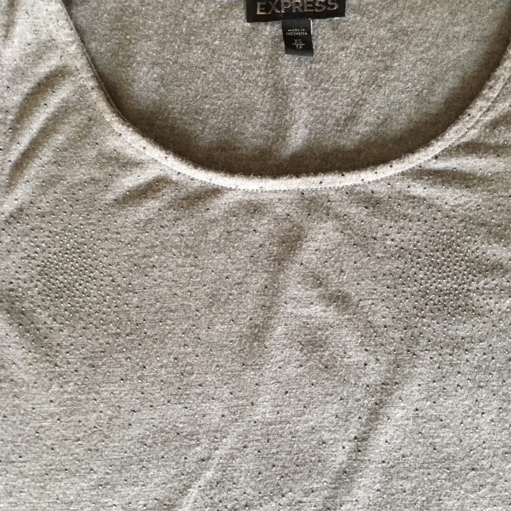 Cute grey sleeveless top, Express brand size XS - Picture 3 of 5